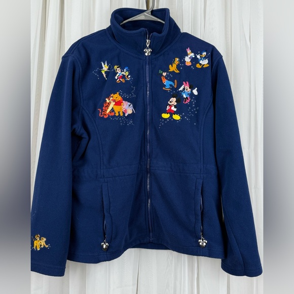 Rare 2009 Disney Bradford Exchange Embroider Fleece Jacket Mickey Pooh Princess - Picture 2 of 10
